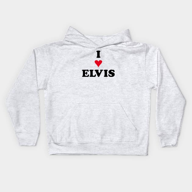 I HEART ELVIS Kids Hoodie by PengellyArt